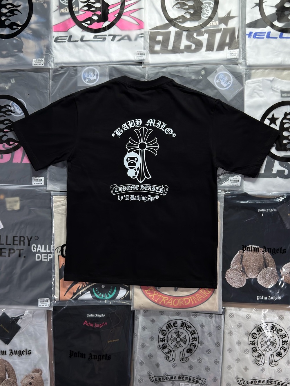 BAPE x Chrome Hearts T-shirt ‘Black’ - Picture 7 of 9